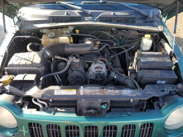 1J4GL48K74W191965 - 2004 JEEP LIBERTY SPORT GREEN photo 11