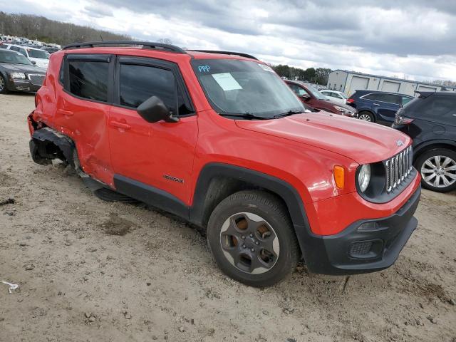 ZACCJBAB2HPF07476 - 2017 JEEP RENEGADE SPORT RED photo 4