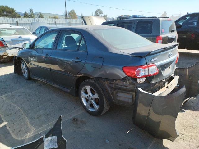 2T1BU4EE7DC119653 - 2013 TOYOTA COROLLA BASE GRAY photo 2