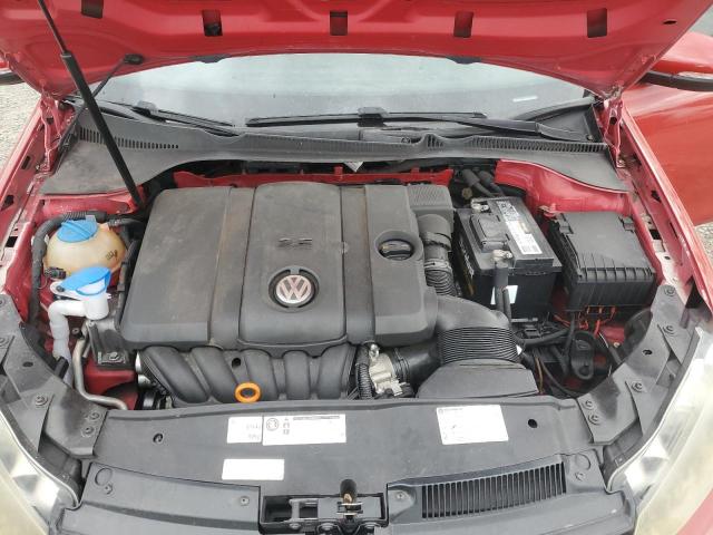 WVWBA7AJXCW283952 - 2012 VOLKSWAGEN GOLF RED photo 11