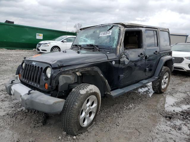 1C4BJWEG6DL549396 - 2013 JEEP WRANGLER U SAHARA BLACK photo 1