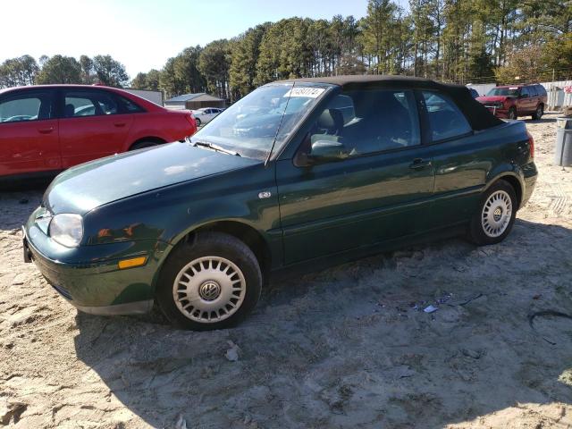 3VWCC21V41M809359 - 2001 VOLKSWAGEN CABRIO GLS GREEN photo 1