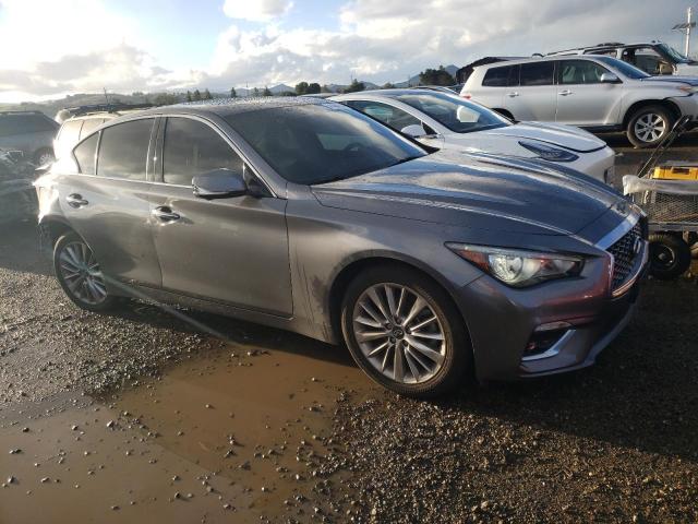 JN1EV7BP1MM705286 - 2021 INFINITI Q50 LUXE GRAY photo 4