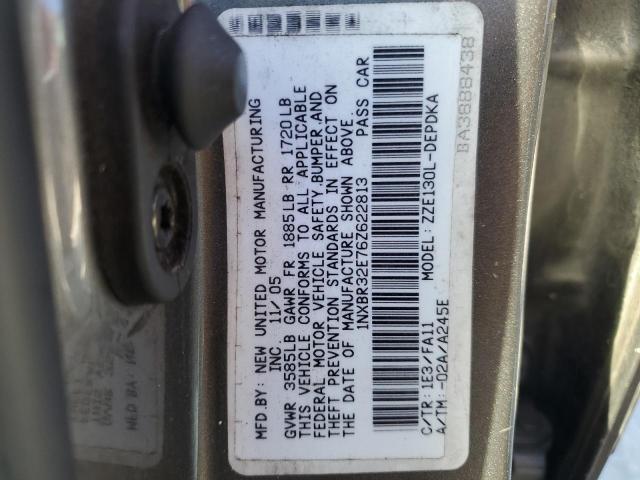 1NXBR32E76Z622813 - 2006 TOYOTA COROLLA CE GRAY photo 13