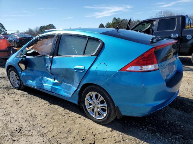 JHMZE2H76AS022420 - 2010 HONDA INSIGHT EX BLUE photo 2