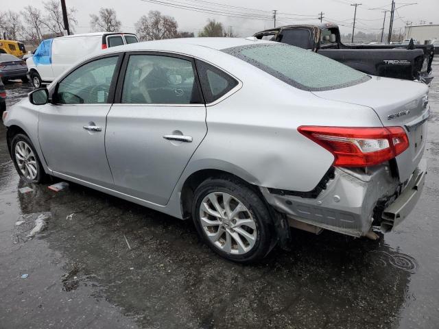 3N1AB7APXKY280380 - 2019 NISSAN SENTRA S SILVER photo 2