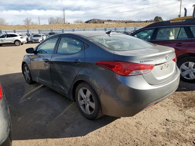 5NPDH4AE5DH436685 - 2013 HYUNDAI ELANTRA GLS GRAY photo 2