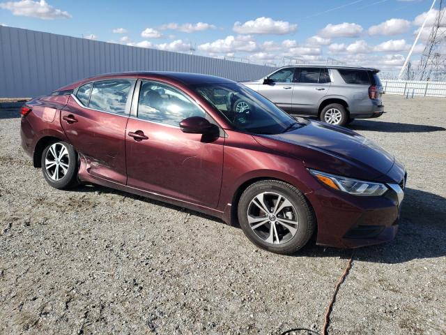 3N1AB8CV6LY270237 - 2020 NISSAN SENTRA SV BURGUNDY photo 4