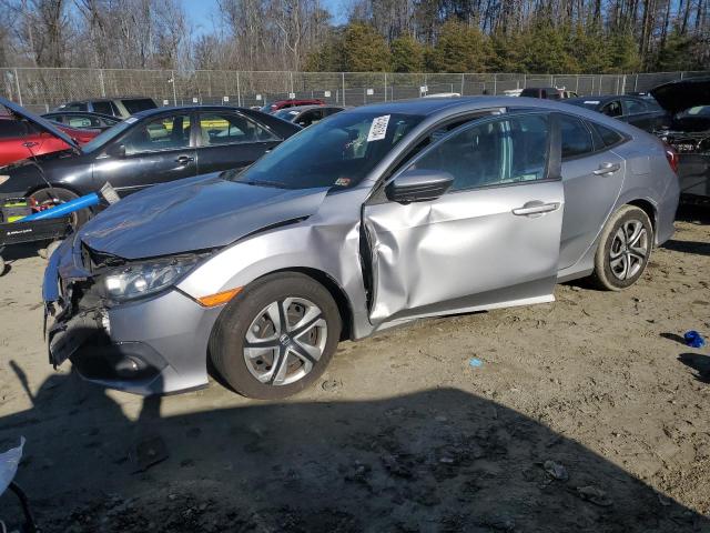 2HGFC2F66JH601257 - 2018 HONDA CIVIC LX SILVER photo 1