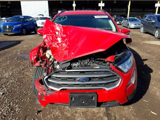 MAJ3S2GE7LC347838 - 2020 FORD ECOSPORT SE RED photo 5