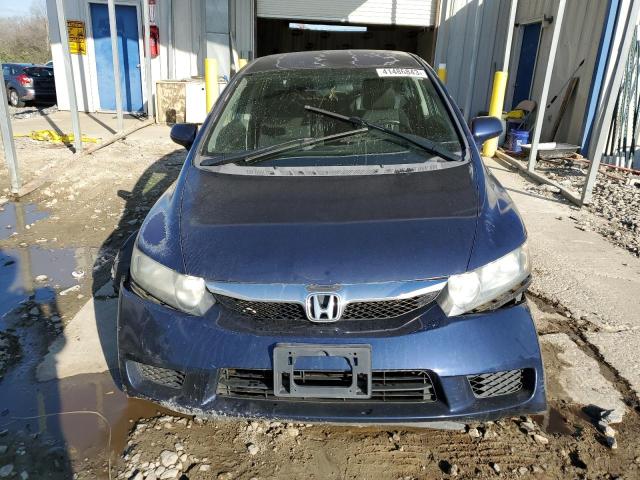 2HGFA16609H515339 - 2009 HONDA CIVIC LX-S BLUE photo 5