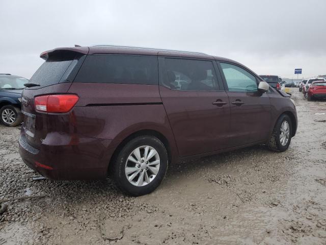 KNDMB5C14H6309749 - 2017 KIA SEDONA LX MAROON photo 3