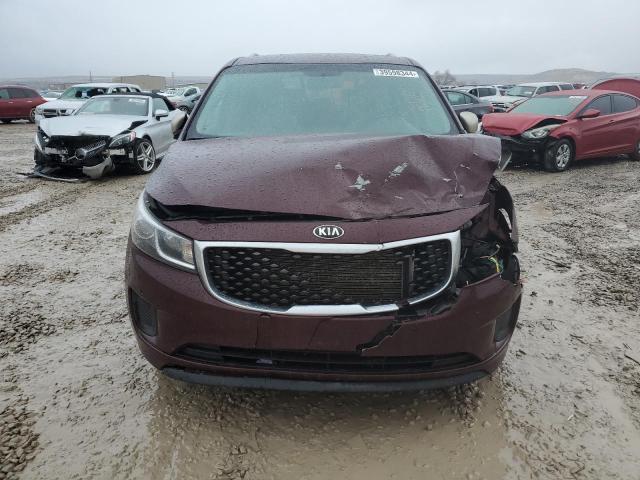 KNDMB5C14H6309749 - 2017 KIA SEDONA LX MAROON photo 5