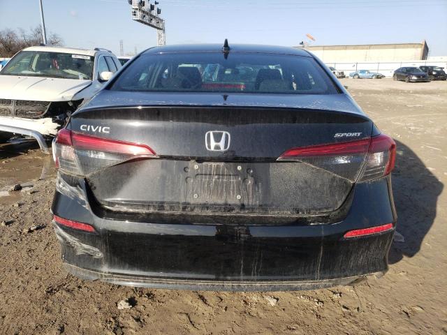 2HGFE2F57NH547734 - 2022 HONDA CIVIC SPORT BLACK photo 6