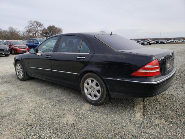 WDBNG75J61A157702 - 2001 MERCEDES-BENZ S 500 BLACK photo 2