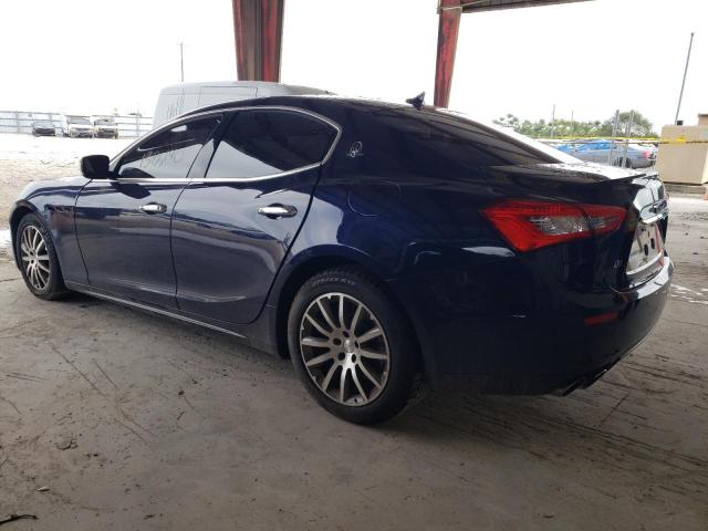 ZAM57RTA7E1081375 - 2014 MASERATI GHIBLI S BLUE photo 2