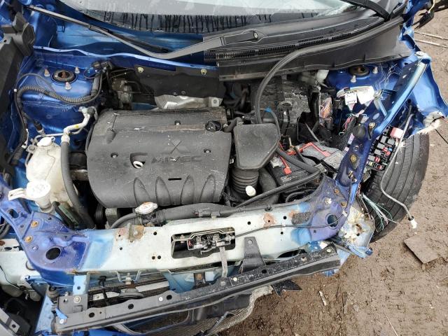 JA4AP3AW3HZ028204 - 2017 MITSUBISHI OUTLANDER ES BLUE photo 11