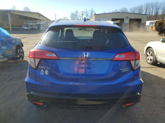 3CZRU6H17LM725778 - 2020 HONDA HR-V SPORT BLUE photo 6