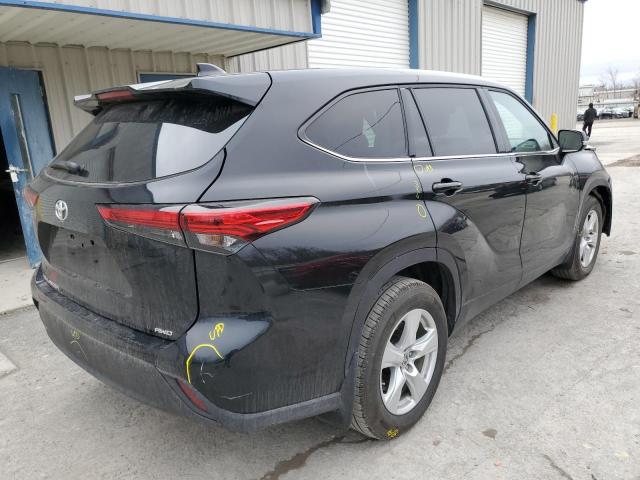 5TDCZRBH3MS131291 - 2021 TOYOTA HIGHLANDER L BLACK photo 3