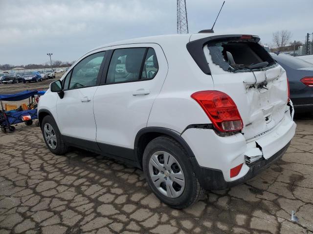 3GNCJKSB2JL371712 - 2018 CHEVROLET TRAX LS WHITE photo 2