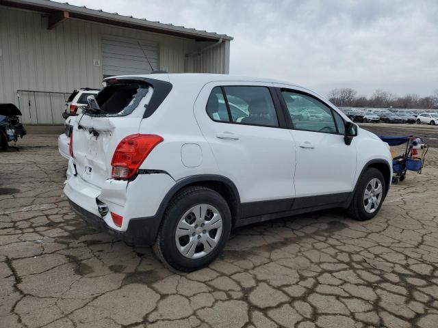 3GNCJKSB2JL371712 - 2018 CHEVROLET TRAX LS WHITE photo 3