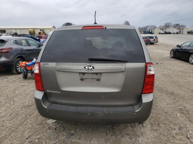 KNDMG4C3XA6331323 - 2010 KIA SEDONA LX GRAY photo 6