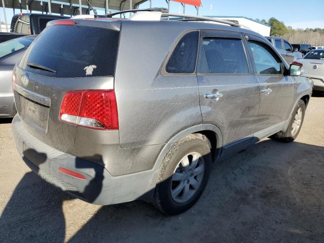 5XYKT4A63DG412309 - 2013 KIA SORENTO LX SILVER photo 3