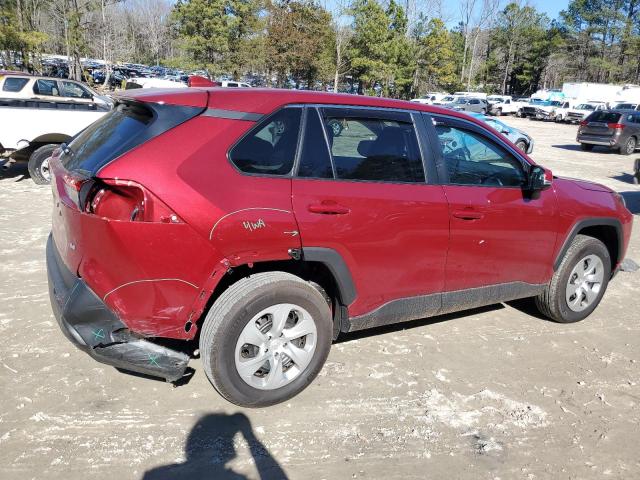 2T3K1RFV7NW195613 - 2022 TOYOTA RAV4 LE RED photo 3