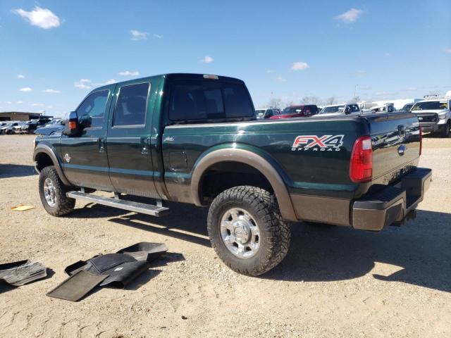 1FT7W2BT4FED15850 - 2015 FORD F250 SUPER DUTY GREEN photo 2