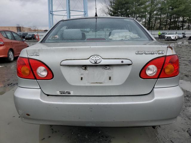 2T1BR32E73C145202 - 2003 TOYOTA COROLLA CE SILVER photo 6