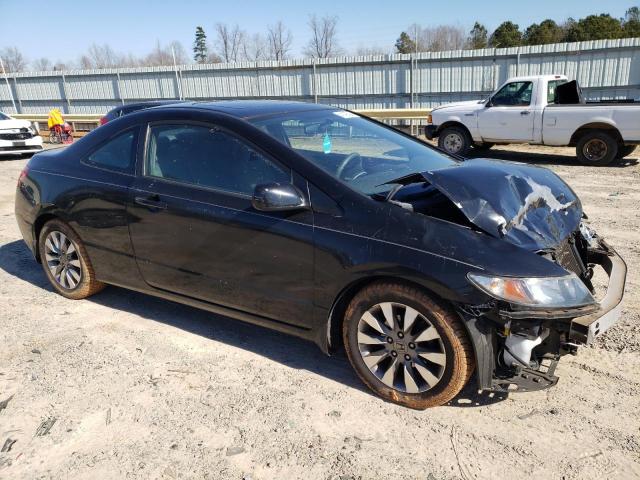 2HGFG12819H522564 - 2009 HONDA CIVIC EX BLACK photo 4