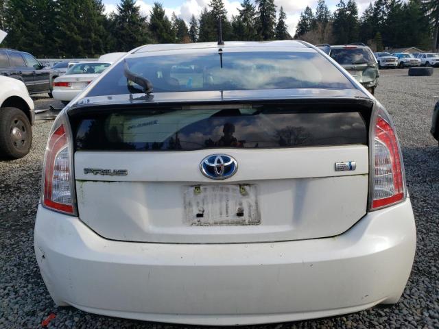 JTDKN3DU4D0346924 - 2013 TOYOTA PRIUS WHITE photo 6