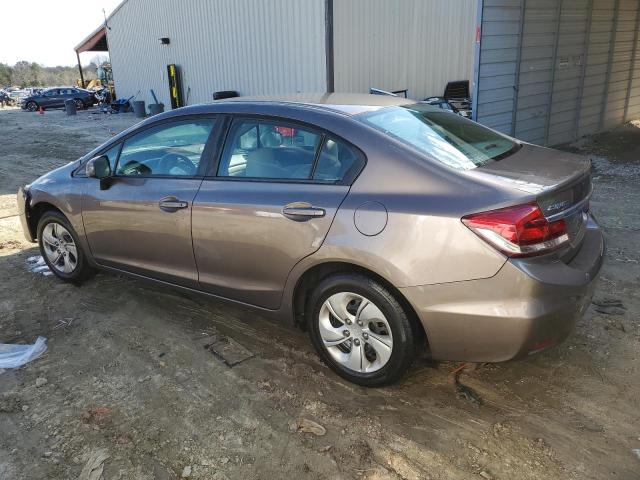 2HGFB2F51DH558493 - 2013 HONDA CIVIC LX BROWN photo 2