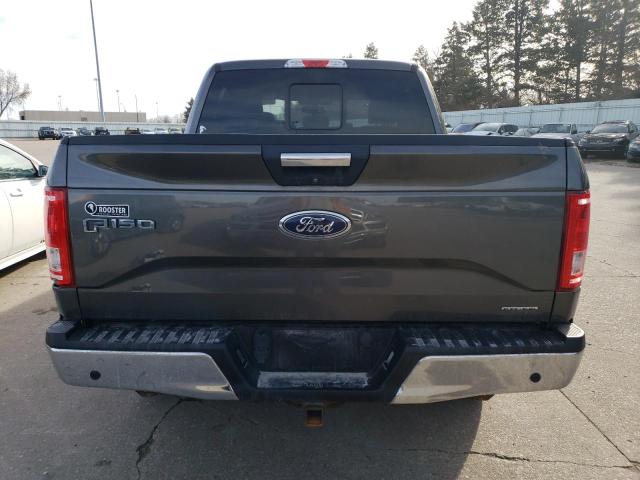 1FTEW1EF7GKF77422 - 2016 FORD F150 SUPERCREW GRAY photo 6