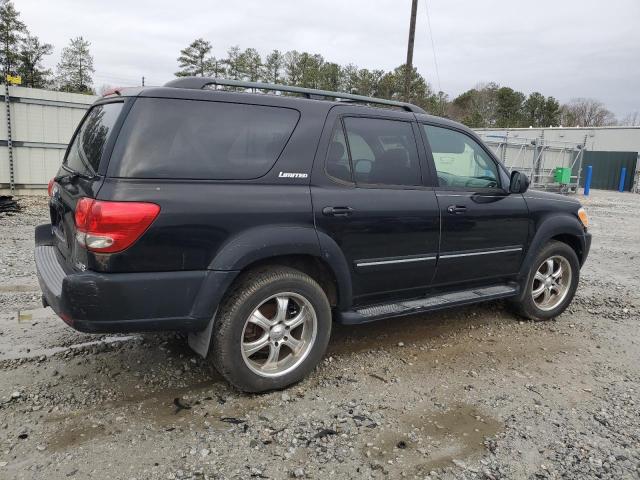 5TDZT38A05S257662 - 2005 TOYOTA SEQUOIA LIMITED BLACK photo 3