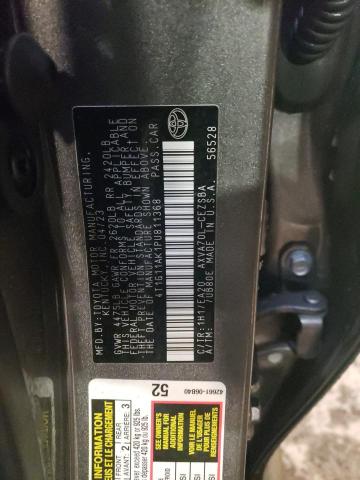 4T1G11AK1PU811368 - 2023 TOYOTA CAMRY SE NIGHT SHADE GRAY photo 12