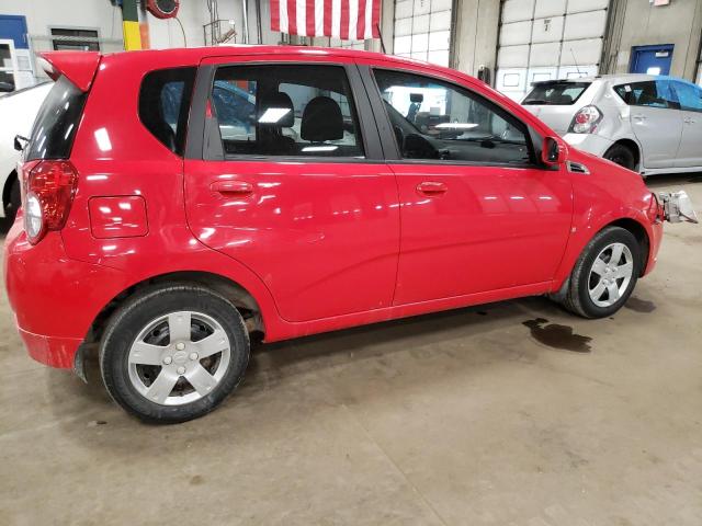 KL1TD66E89B638948 - 2009 CHEVROLET AVEO LS RED photo 3