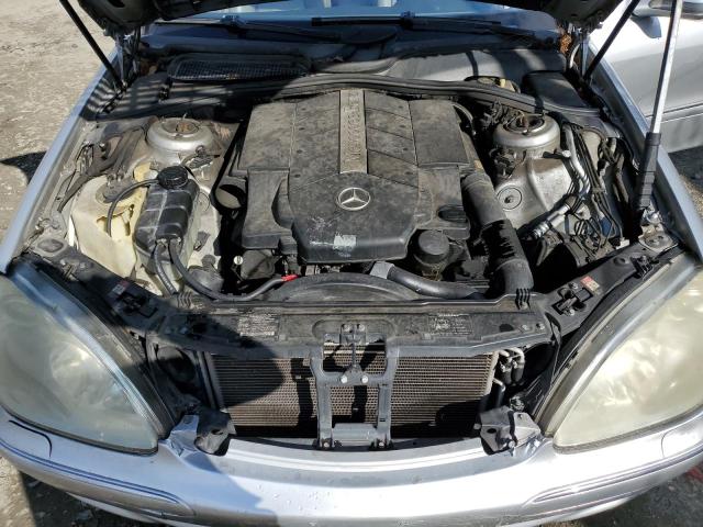WDBNG75J22A225544 - 2002 MERCEDES-BENZ S 500 SILVER photo 11