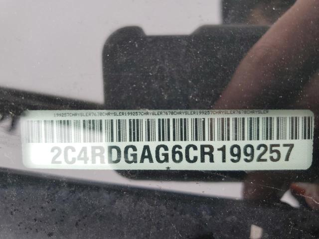 2C4RDGAG6CR199257 - 2012 DODGE RAM VAN WHITE photo 13