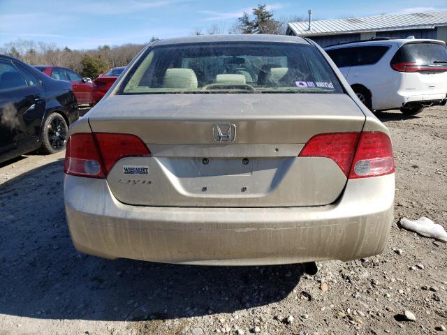 1HGFA16817L049924 - 2007 HONDA CIVIC EX TAN photo 6