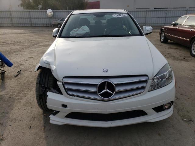 WDDGF54X19R078321 - 2009 MERCEDES-BENZ C 300 WHITE photo 5