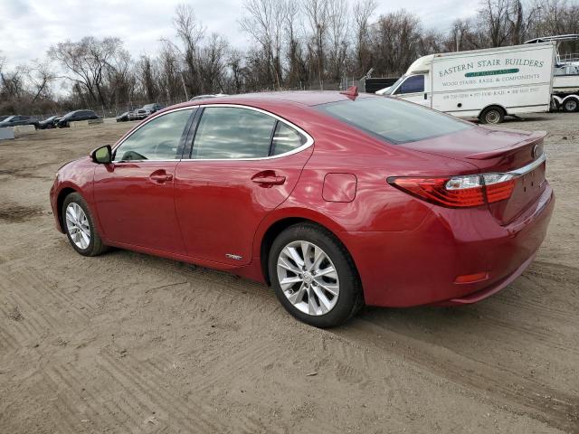 JTHBW1GG0E2058300 - 2014 LEXUS ES 300H RED photo 2