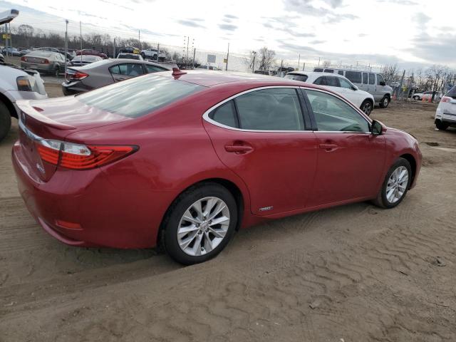 JTHBW1GG0E2058300 - 2014 LEXUS ES 300H RED photo 3