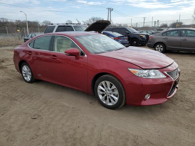 JTHBW1GG0E2058300 - 2014 LEXUS ES 300H RED photo 4