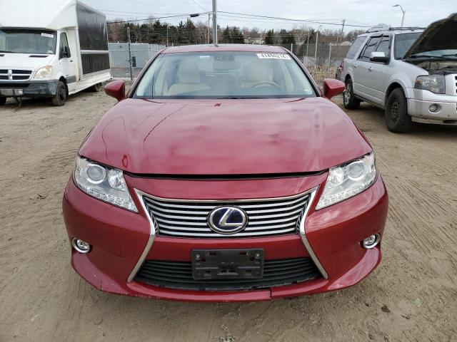 JTHBW1GG0E2058300 - 2014 LEXUS ES 300H RED photo 5