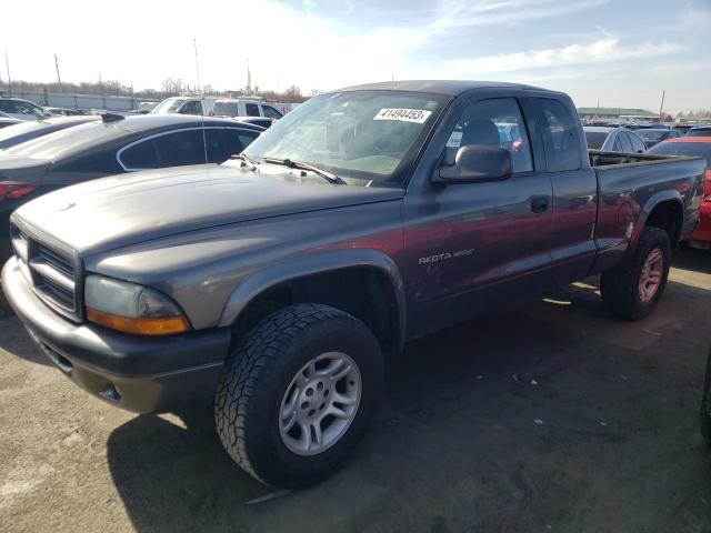 1B7GG32N62S675685 - 2002 DODGE DAKOTA SPORT GRAY photo 1