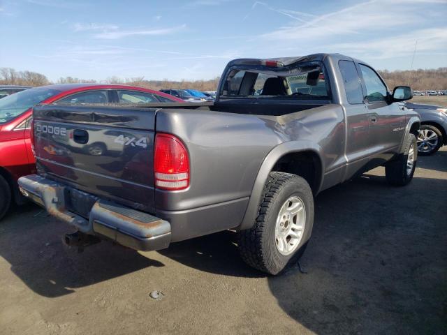 1B7GG32N62S675685 - 2002 DODGE DAKOTA SPORT GRAY photo 3