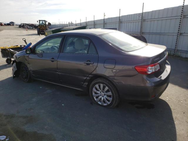 5YFBU4EE1DP148503 - 2013 TOYOTA COROLLA BASE GRAY photo 2