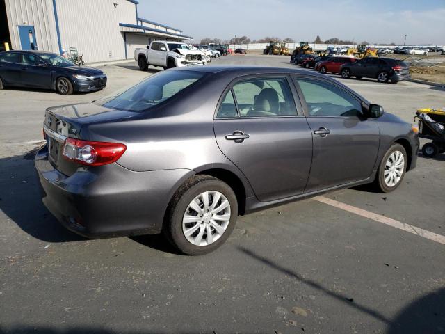 5YFBU4EE1DP148503 - 2013 TOYOTA COROLLA BASE GRAY photo 3