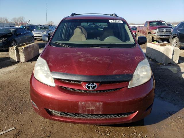 5TDZK23C47S005650 - 2007 TOYOTA SIENNA CE RED photo 5